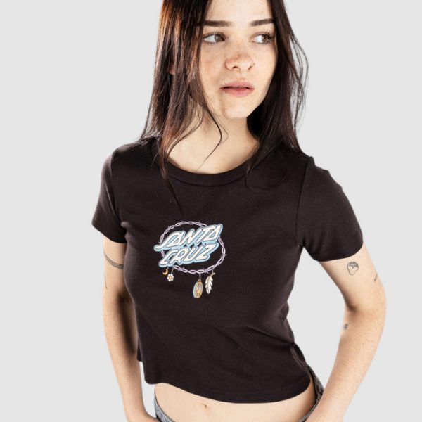 T-SHIRT FEMININA BARBED OVAL DOT FRONT SS